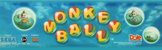 Monkey Ball arcade marquee